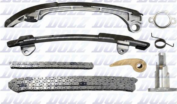 DOLZ SKCT125 - Комплект цепи привода распредвала autospares.lv