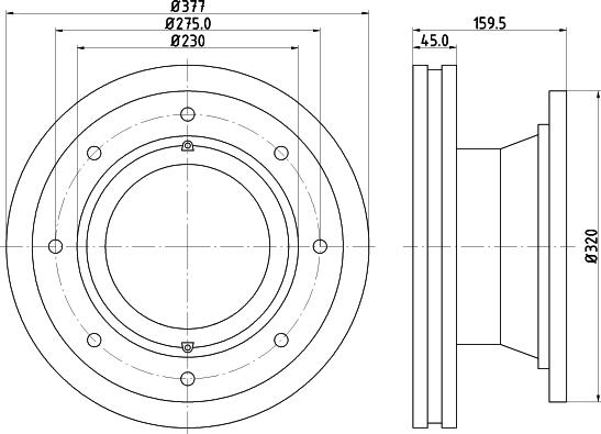 DON CVD598 - Тормозной диск autospares.lv