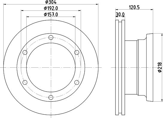 DON CVD548 - Тормозной диск autospares.lv