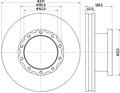 Roadhouse 93276 - Тормозной диск autospares.lv