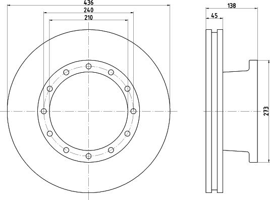 DON CVD556 - Тормозной диск autospares.lv