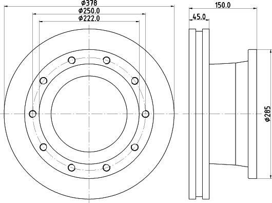 DON CVD566 - Тормозной диск autospares.lv