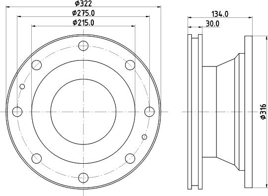 DON CVD524 - Тормозной диск autospares.lv