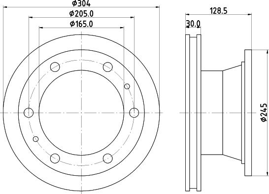 DON CVD532 - Тормозной диск autospares.lv