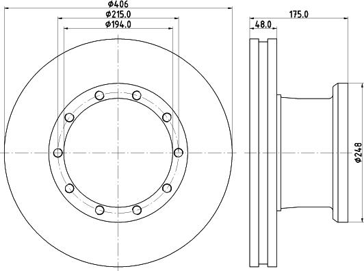 DON CVD527 - Тормозной диск autospares.lv