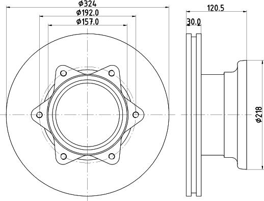 DON CVD571 - Тормозной диск autospares.lv