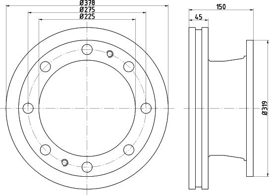 DON CVD577 - Тормозной диск autospares.lv