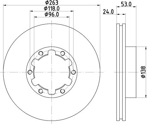 DON CVD695 - Тормозной диск autospares.lv