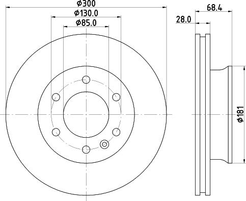 DON PCD18322 - Тормозной диск autospares.lv