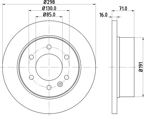 DON PCD18332 - Тормозной диск autospares.lv