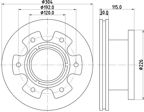 DON CVD651 - Тормозной диск autospares.lv