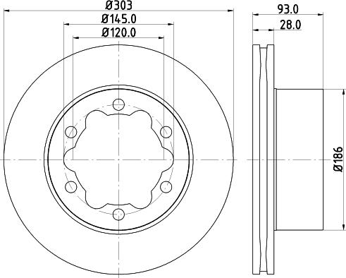 DON CVD657 - Тормозной диск autospares.lv