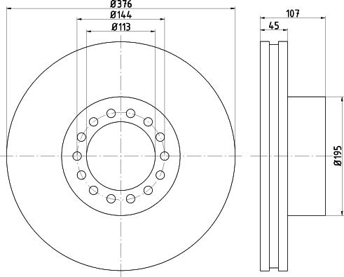 Imex IMX 0052995894 - Тормозной диск autospares.lv