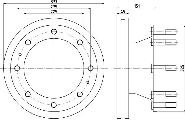 DON CVD661 - Тормозной диск autospares.lv