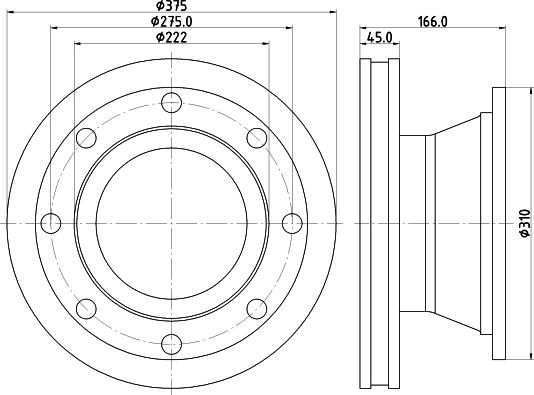 Woking 55228 - Тормозной диск autospares.lv