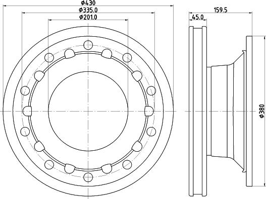 DON CVD616 - Тормозной диск autospares.lv