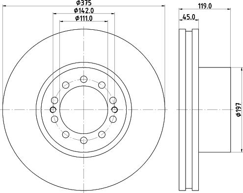 DON CVD689 - Тормозной диск autospares.lv