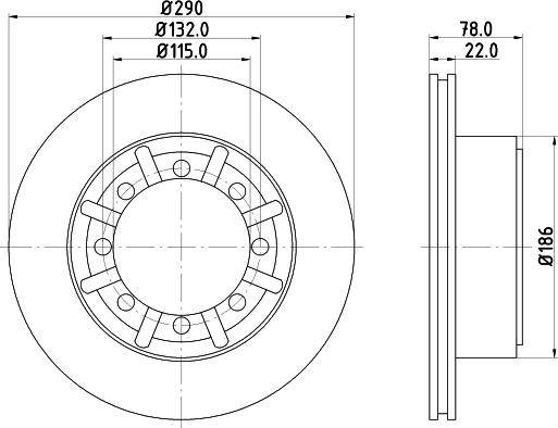 DON CVD633 - Тормозной диск autospares.lv