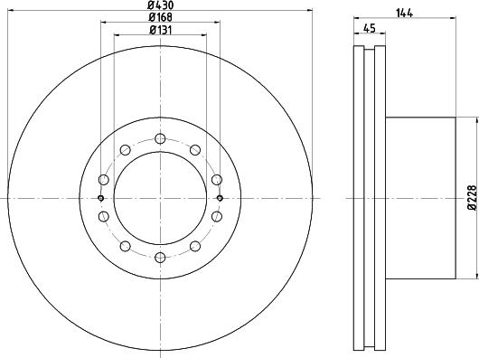 DON CVD670 - Тормозной диск autospares.lv