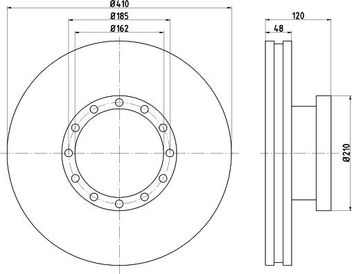 DON CVD701 - Тормозной диск autospares.lv