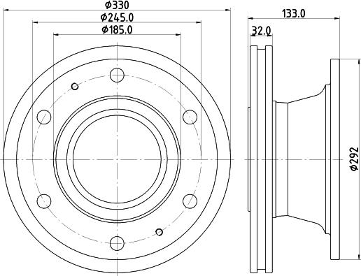 DON CVD703 - Тормозной диск autospares.lv