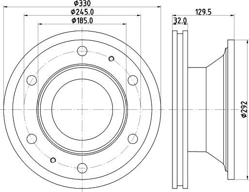 DON CVD702 - Тормозной диск autospares.lv