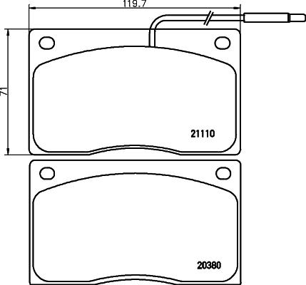 Maxgear 19-3075 - Тормозные колодки, дисковые, комплект autospares.lv