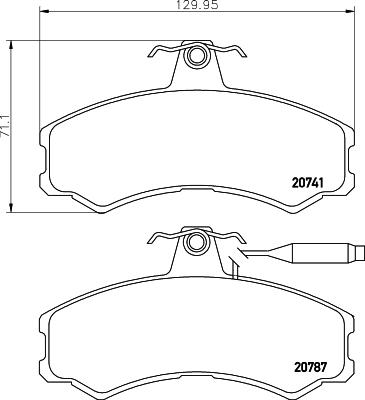 DON CVP047 - Тормозные колодки, дисковые, комплект autospares.lv