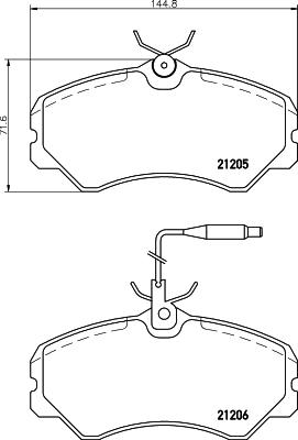 DON CVP059 - Тормозные колодки, дисковые, комплект autospares.lv