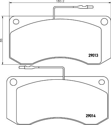 DON CVP006 - Тормозные колодки, дисковые, комплект autospares.lv