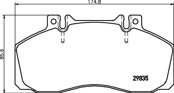 DON CVP002 - Тормозные колодки, дисковые, комплект autospares.lv