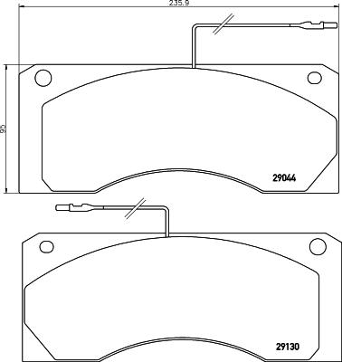 DON CVP012 - Тормозные колодки, дисковые, комплект autospares.lv