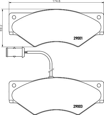 DON CVP017 - Тормозные колодки, дисковые, комплект autospares.lv