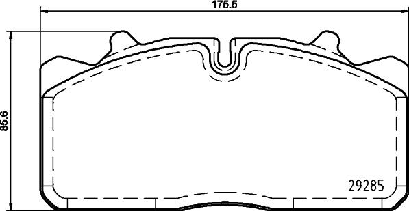 DON CVP032K - Тормозные колодки, дисковые, комплект autospares.lv