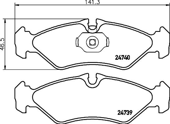 DON PCP1656 - Тормозные колодки, дисковые, комплект autospares.lv