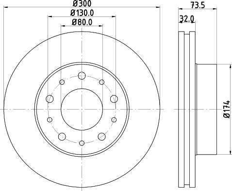 DON PCD19491 - Тормозной диск autospares.lv