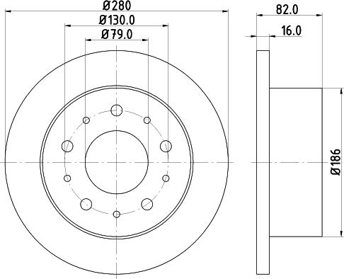 DON PCD19442 - Тормозной диск autospares.lv