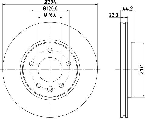 DON PCD19472 - Тормозной диск autospares.lv