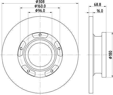 DON PCD19591 - Тормозной диск autospares.lv