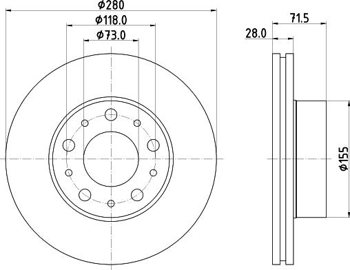 DON PCD19692 - Тормозной диск autospares.lv