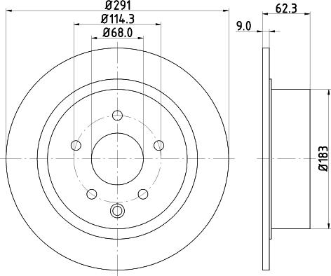 DON PCD19652 - Тормозной диск autospares.lv