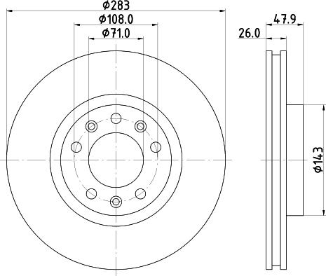 DON PCD19662 - Тормозной диск autospares.lv