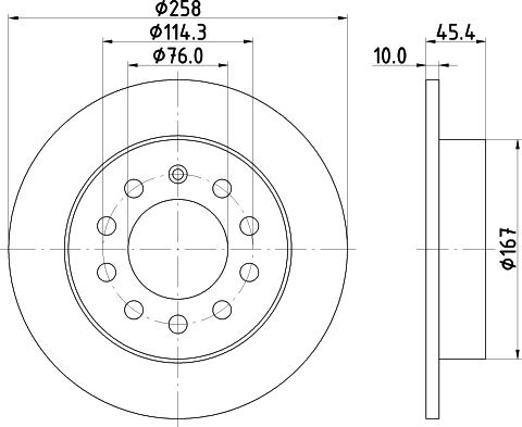 DON PCD19052 - Тормозной диск autospares.lv