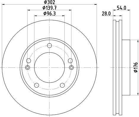 DON PCD19032 - Тормозной диск autospares.lv