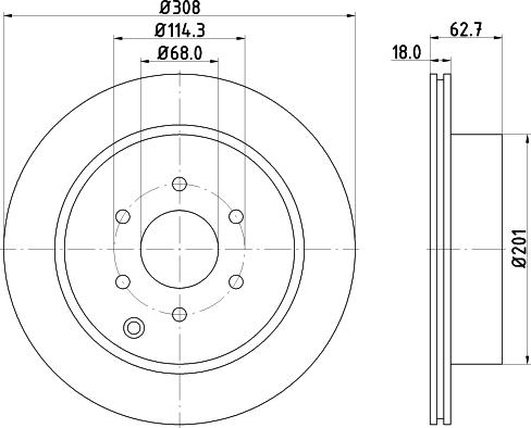 DON PCD19112 - Тормозной диск autospares.lv