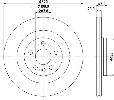 DON PCD19852 - Тормозной диск autospares.lv