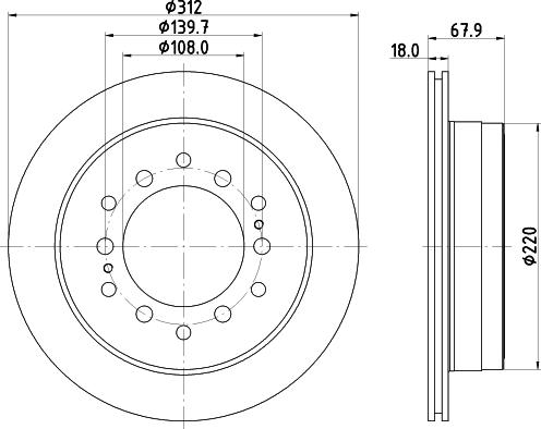 DON PCD14902 - Тормозной диск autospares.lv