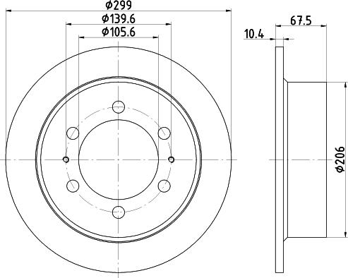 DON PCD14982 - Тормозной диск autospares.lv