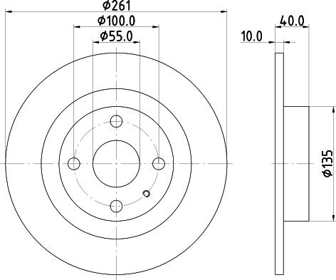 DON PCD14492 - Тормозной диск autospares.lv