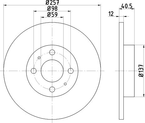 DON PCD14462 - Тормозной диск autospares.lv